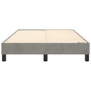 Boxspring sengeramme Lysegrå 120x200 cm Fløjl