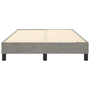 Boxspring sengeramme Lysegrå 120x200 cm Fløjl