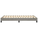 Boxspring sengeramme Lysegrå 120x200 cm Fløjl