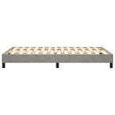 Boxspring sengeramme Lysegrå 120x200 cm Fløjl