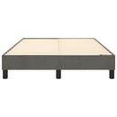 Boxspring sengeramme Mørkegrå 120x200 cm Fløjl