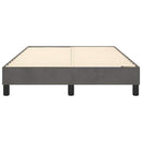 Boxspring sengeramme Mørkegrå 120x200 cm Fløjl