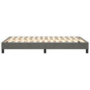 Boxspring sengeramme Mørkegrå 120x200 cm Fløjl
