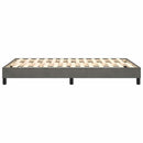 Boxspring sengeramme Mørkegrå 120x200 cm Fløjl