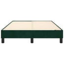 Boxspring sengeramme Mørkegrøn 120x200 cm Fløjl