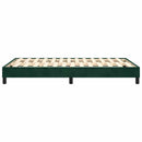 Boxspring sengeramme Mørkegrøn 120x200 cm Fløjl