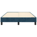 Boxspring sengeramme Mørkeblå 120x200 cm Fløjl