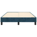 Boxspring sengeramme Mørkeblå 120x200 cm Fløjl