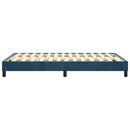 Boxspring sengeramme Mørkeblå 120x200 cm Fløjl