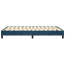 Boxspring sengeramme Mørkeblå 120x200 cm Fløjl