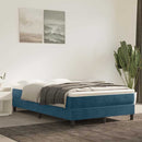 Boxspring sengeramme Mørkeblå 120x200 cm Fløjl