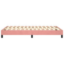 Boxspring sengeramme 120x200 cm fløjl pink