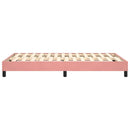 Boxspring sengeramme 120x200 cm fløjl pink