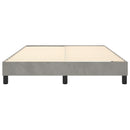 Boxspring sengeramme Lysegrå 140x190 cm Fløjl