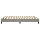 Boxspring sengeramme Lysegrå 140x190 cm Fløjl
