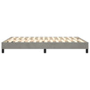 Boxspring sengeramme Lysegrå 140x190 cm Fløjl