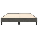 Boxspring sengeramme Mørkegrå 140x190 cm Fløjl