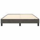 Boxspring sengeramme Mørkegrå 140x190 cm Fløjl