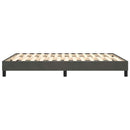 Boxspring sengeramme Mørkegrå 140x190 cm Fløjl