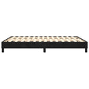 Boxspring sengeramme Sort 140x190 cm Fløjl