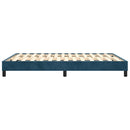 Boxspring sengeramme Mørkeblå 140x190 cm Fløjl