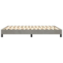 Boxspring sengeramme Lysegrå 140x200 cm Fløjl