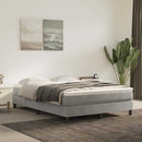 Boxspring sengeramme Lysegrå 140x200 cm Fløjl