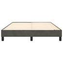 Boxspring sengeramme Mørkegrå 140x200 cm Fløjl