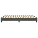 Boxspring sengeramme Mørkegrå 140x200 cm Fløjl
