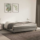 Boxspring sengeramme Lysegrå 160x200 cm Fløjl