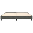 Boxspring sengeramme Mørkegrå 160x200 cm Fløjl