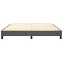 Boxspring sengeramme Mørkegrå 160x200 cm Fløjl