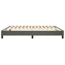 Boxspring sengeramme Mørkegrå 160x200 cm Fløjl