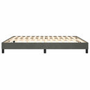Boxspring sengeramme Mørkegrå 160x200 cm Fløjl