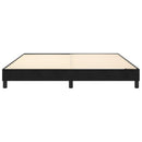 Boxspring sengeramme Sort 160x200 cm Fløjl