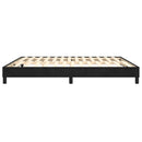 Boxspring sengeramme Sort 160x200 cm Fløjl