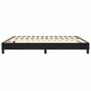 Boxspring sengeramme Sort 160x200 cm Fløjl