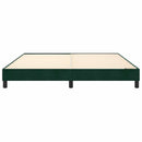 Boxspring sengeramme Mørkegrøn 160x200 cm Fløjl