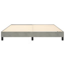 Boxspring sengeramme Lysegrå 180x200 cm Fløjl