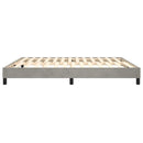 Boxspring sengeramme Lysegrå 180x200 cm Fløjl