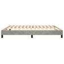 Boxspring sengeramme Lysegrå 180x200 cm Fløjl
