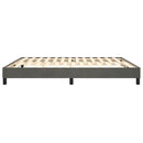 Boxspring sengeramme Mørkegrå 180x200 cm Fløjl