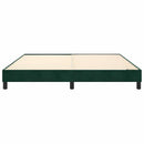 Boxspring sengeramme Mørkegrøn 180x200 cm Fløjl