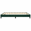 Boxspring sengeramme Mørkegrøn 180x200 cm Fløjl