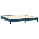 Boxspring sengeramme Mørkeblå 180x200 cm Fløjl