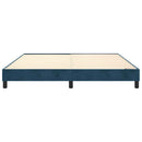 Boxspring sengeramme Mørkeblå 180x200 cm Fløjl