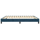 Boxspring sengeramme Mørkeblå 180x200 cm Fløjl