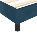 Boxspring sengeramme Mørkeblå 180x200 cm Fløjl