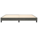 Boxspring sengeramme Mørkegrå 200x200 cm Fløjl