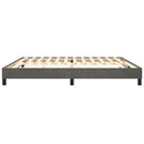 Boxspring sengeramme Mørkegrå 200x200 cm Fløjl